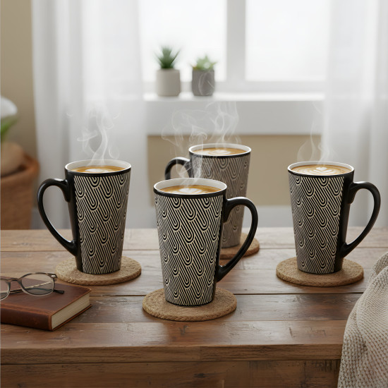 Porcelain Mug Set - 4 Pcs
